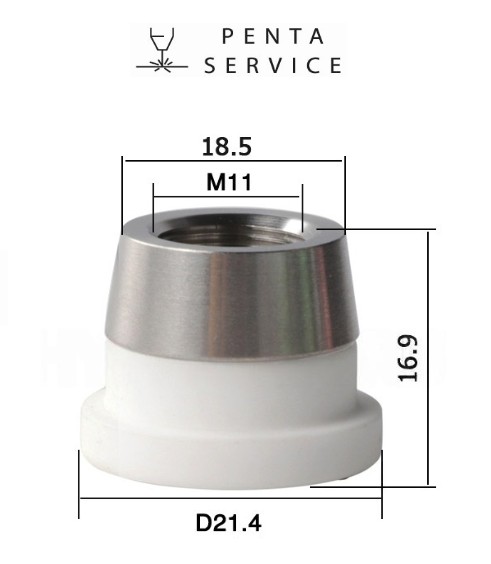 Керамический держатель сопла 3D (D21,4 M11)